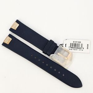 FOSSIL Original Replacement Leather Strap S181328‎ Watch Band Blue 18MM